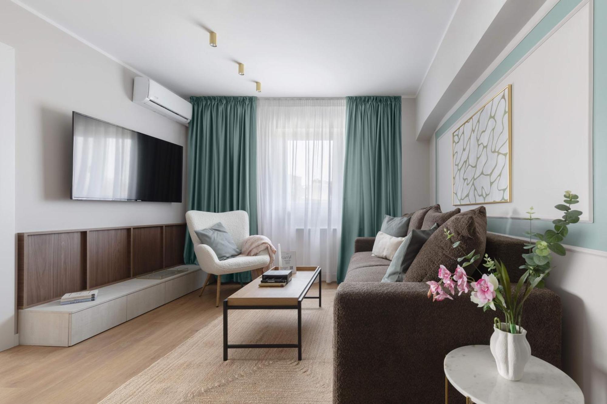 Holt - Sublime Minty Green 1Br On The Park Bukarest Eksteriør billede
